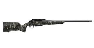 Christensen Arms Evoke Hunter 300 PRC Bolt Action Rifle with black camo stock